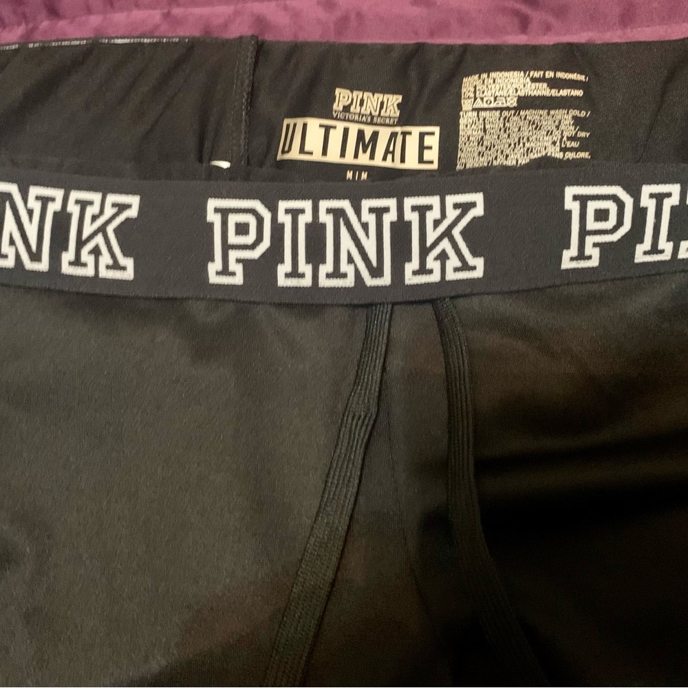 Victoria’s Secret PINK Black Joggers, Size Medium